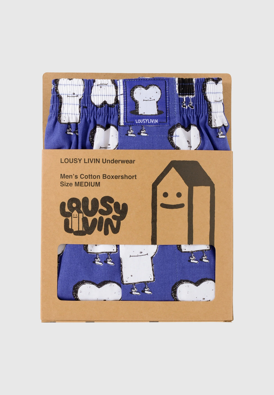 Lousy Livin CLEPTOMANICX Boxershort - Toast Blue Royal