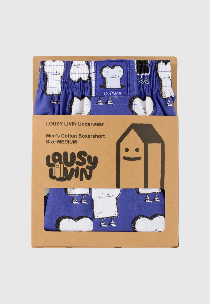 Lousy Livin CLEPTOMANICX Boxershort - Toast Blue Royal