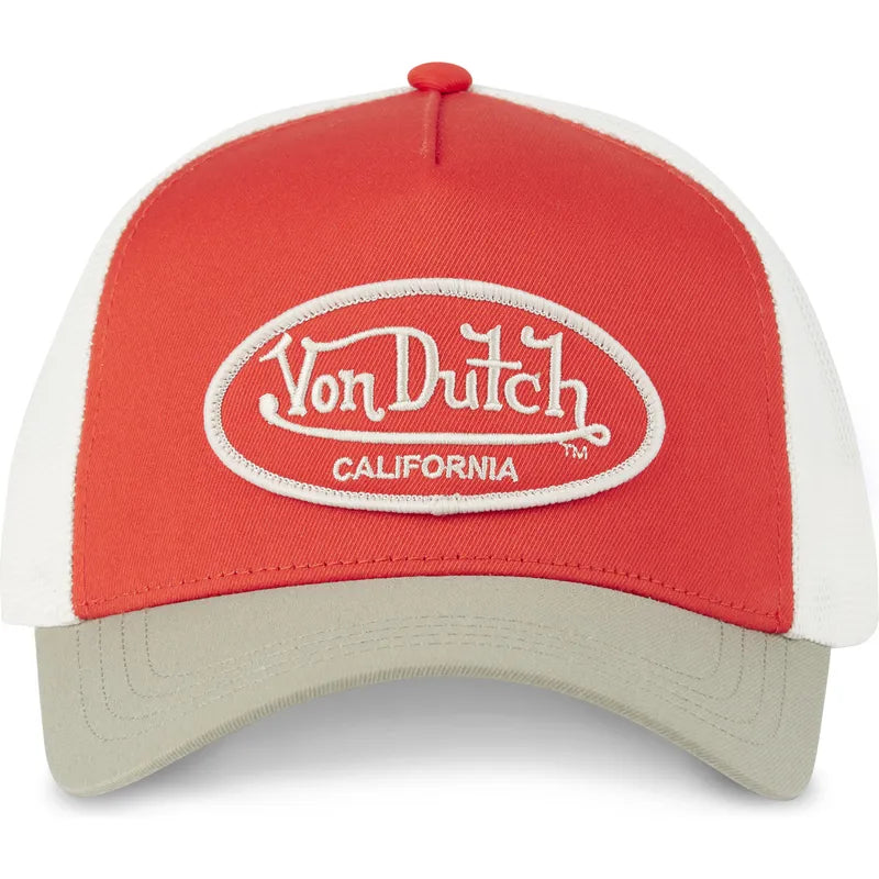 Von Dutch Baseball Cap - Rot/Weiß