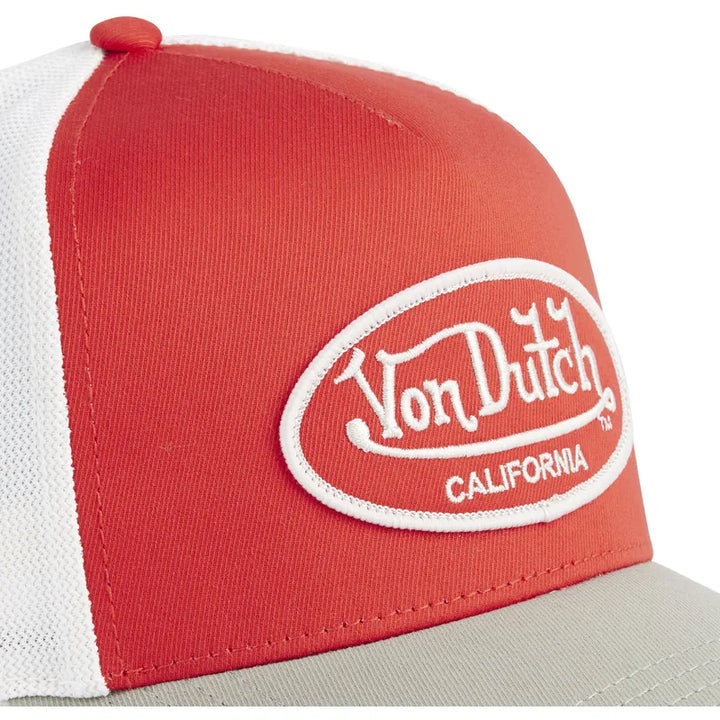 Von Dutch Baseball Cap - Rot/Weiß