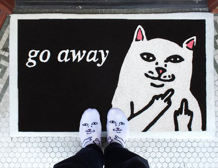 RIPNDIP Go Away Rug Teppich - Black