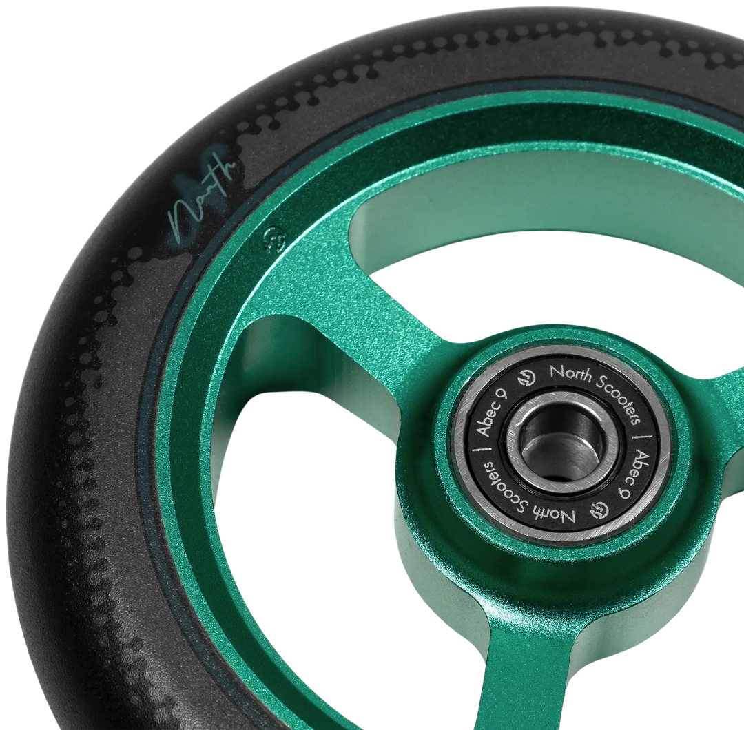 North North Index Stunt Scooter 110mm Rollen 2 Stück - Emeral Grün Black
