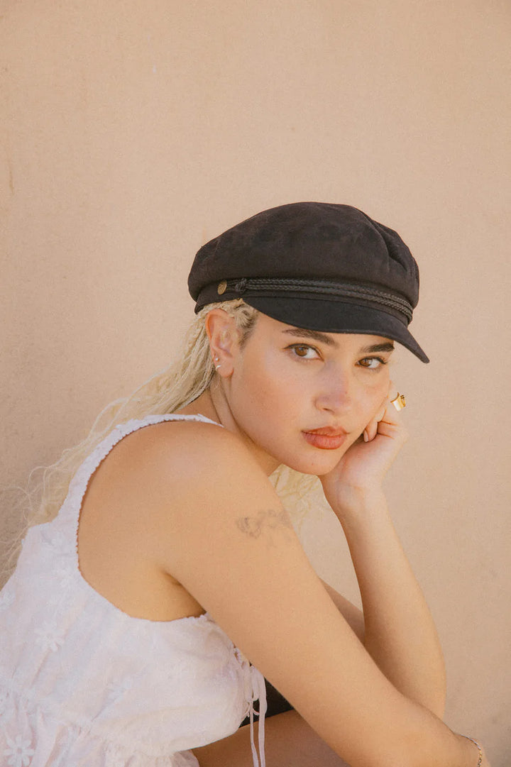 Brixton Fiddler Fisherman Cap - Black