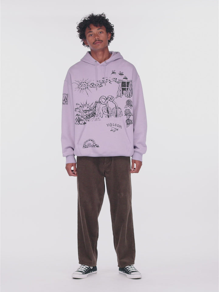 Volcom FA Keutchi PO 2 Hoodie - Light Purple