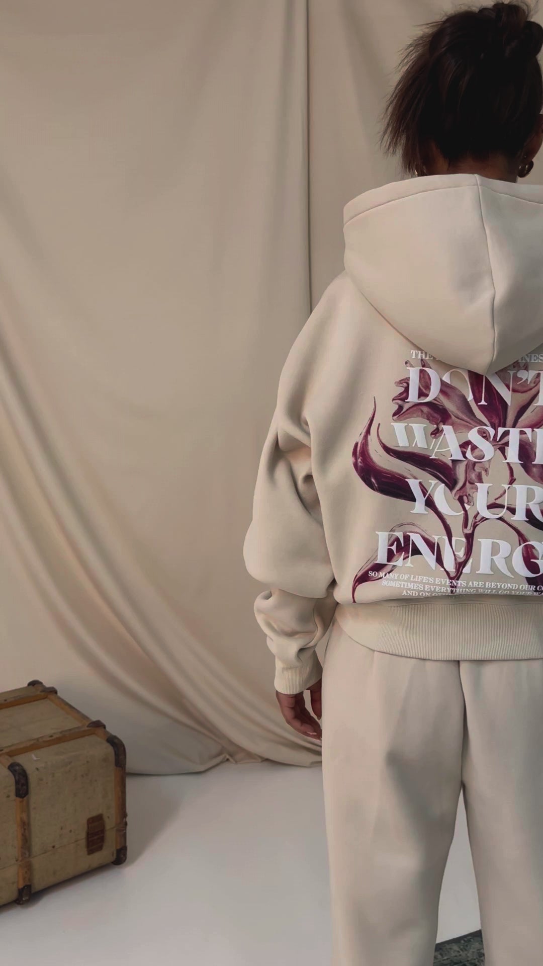 Sixth June Metallic Flower Hood - Beige