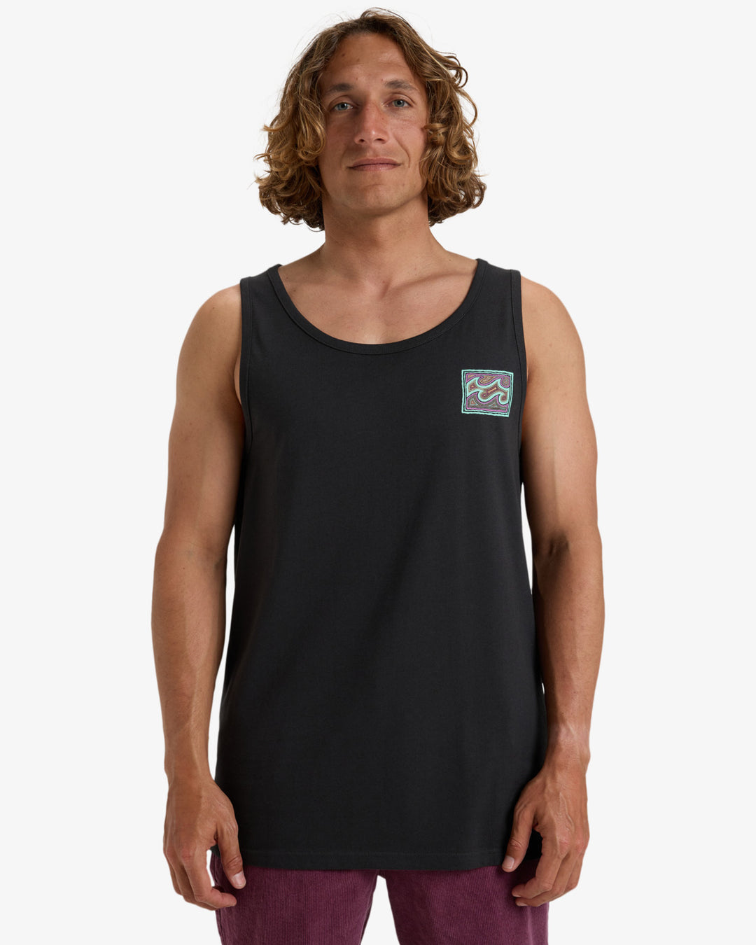 Billabong Crayon Wave Muscle Tanktop - washed black (waa)