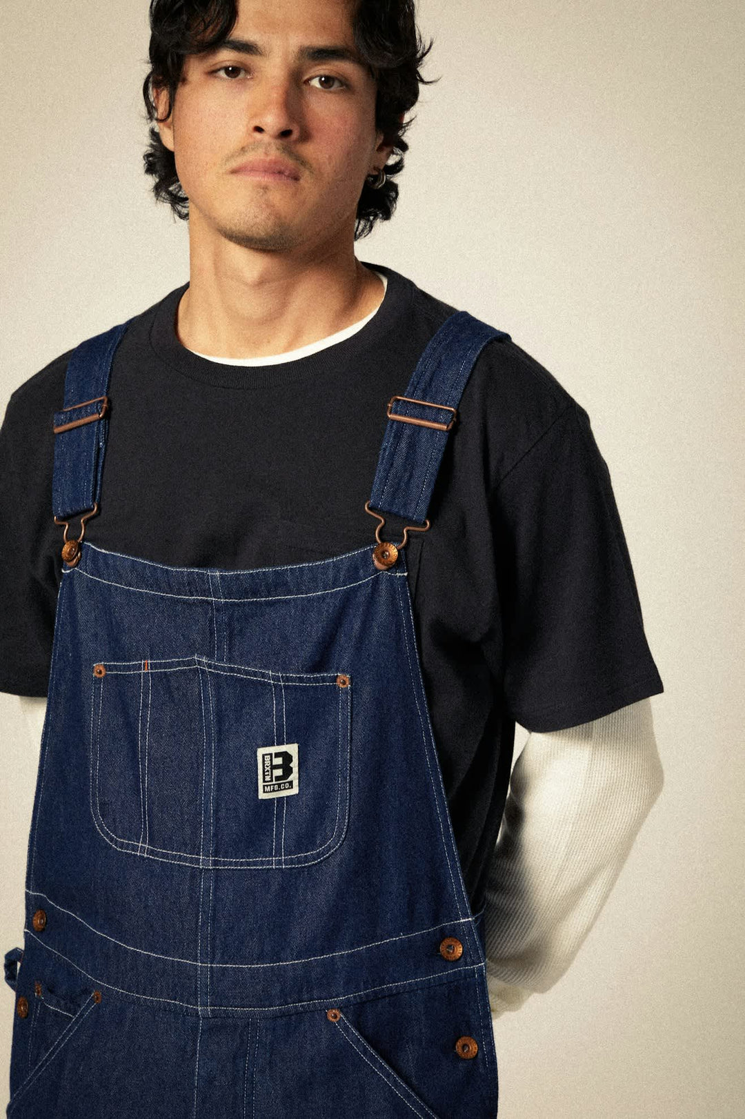 Brixton Builders Overall Latzhose Pant - Rinse Denim