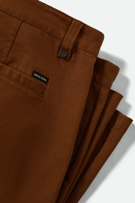 Brixton Choice Chino Baggy Short - Washed Copper