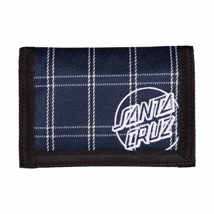 Santa Cruz Wallet Opus Dot Wallet - Navy Check