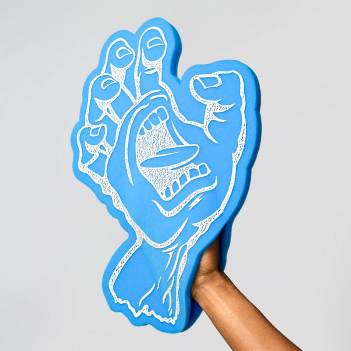 Santa Cruz Giant Screaming Foam Hand - Blue