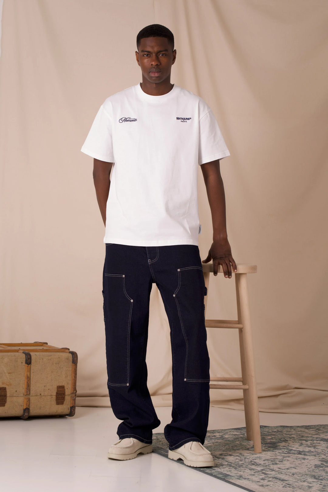 Sixth June T-Shirt mit Elevate-Stickerei White