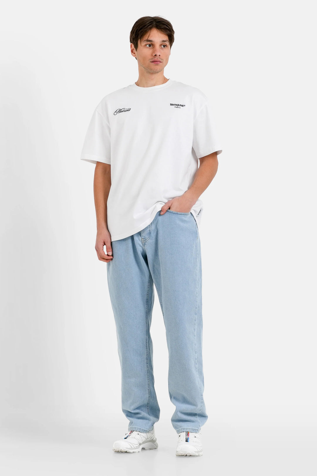 Sixth June T-Shirt mit Elevate-Stickerei White