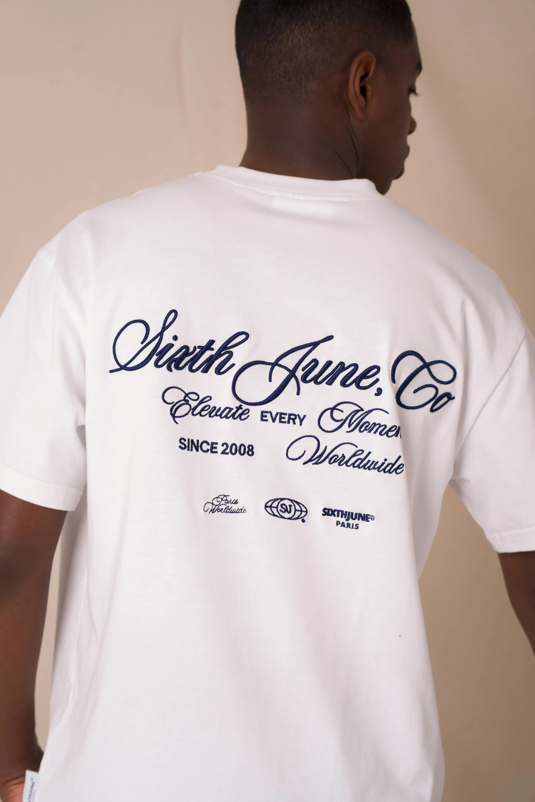 Sixth June T-Shirt mit Elevate-Stickerei White