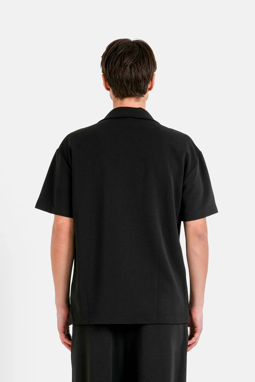 Sixth June Crepe Fabric SS Hemd - Black