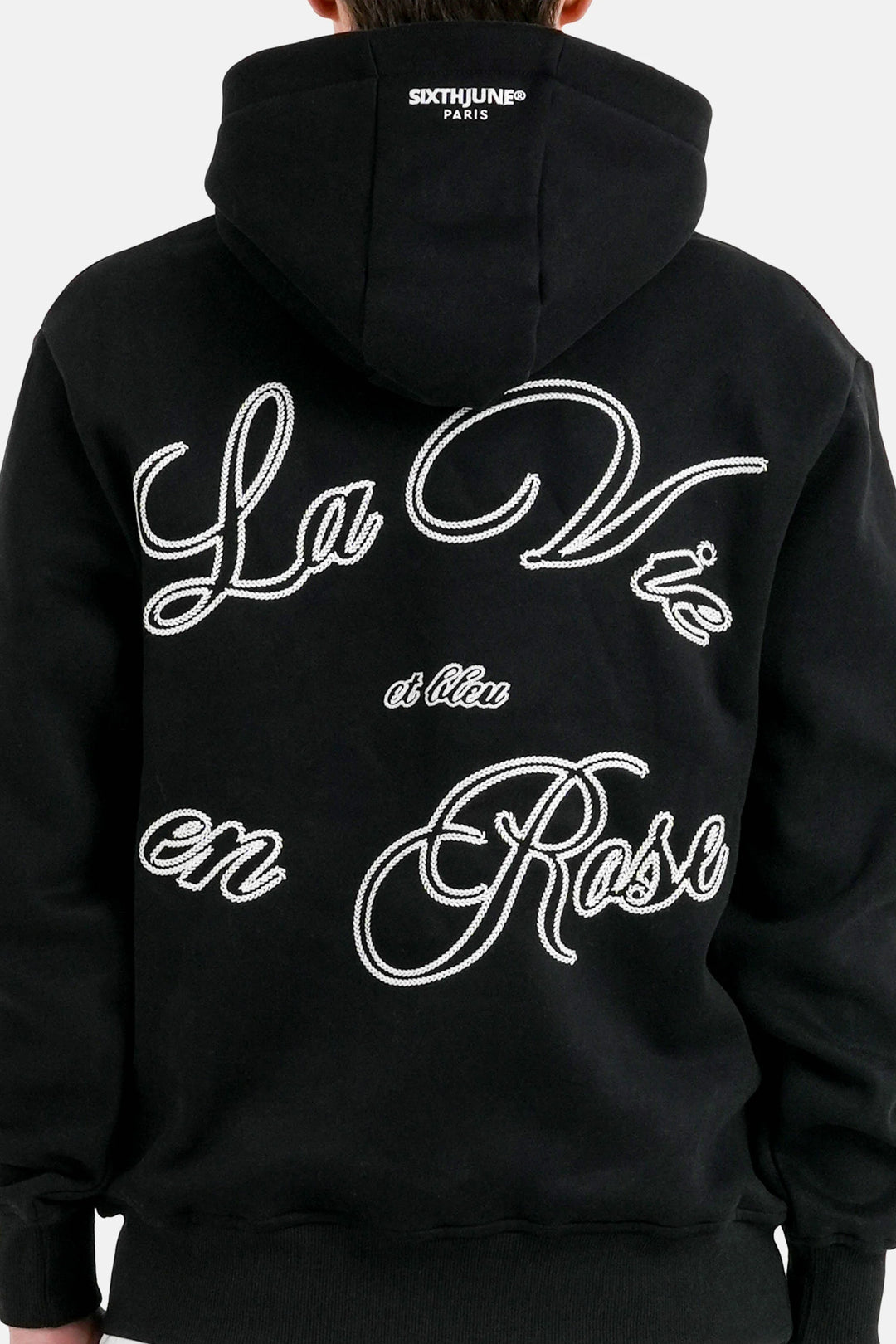 Sixth June La Vie En Rose Embro Hoodie - Black