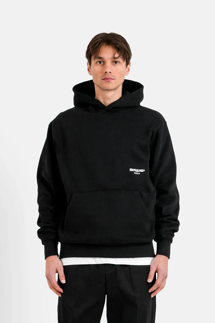 Sixth June La Vie En Rose Embro Hoodie - Black