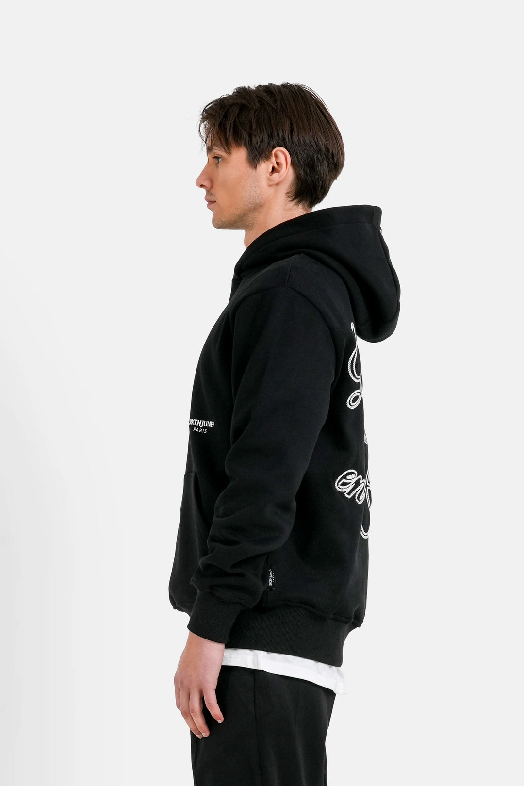Sixth June La Vie En Rose Embro Hoodie - Black