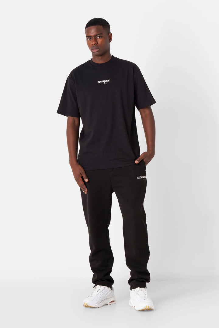 Sixth June Essentials Puff Logo T-Shirt - Black