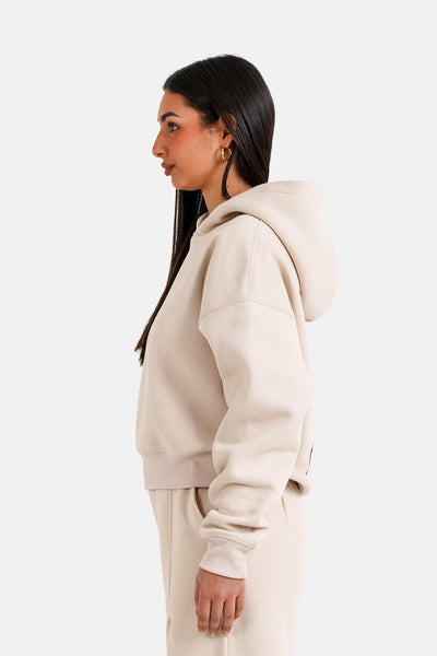 Sixth June Metallic Flower Hood - Beige