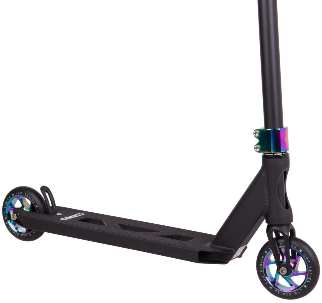 Striker Essential Stunt Scooter - Black/Rainbow