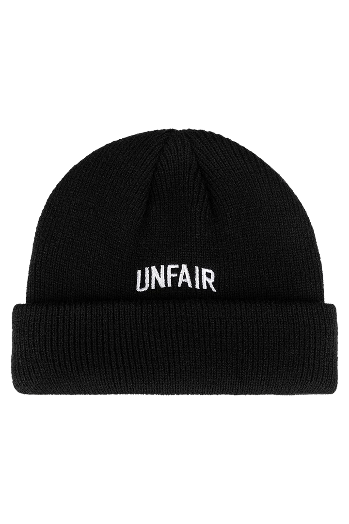 Unfair Unfair Curved Beanie - Black