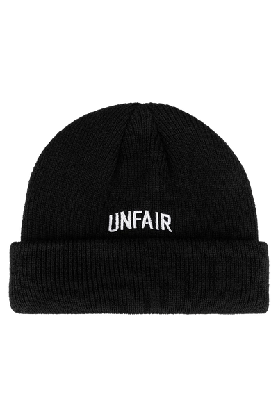 Unfair Unfair Curved Beanie - Black