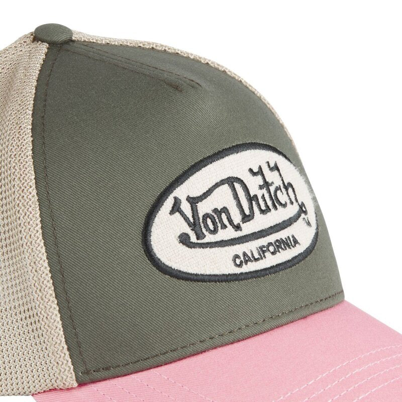 Von Dutch Baseball Cap - Terry 15 Pink/Khaki