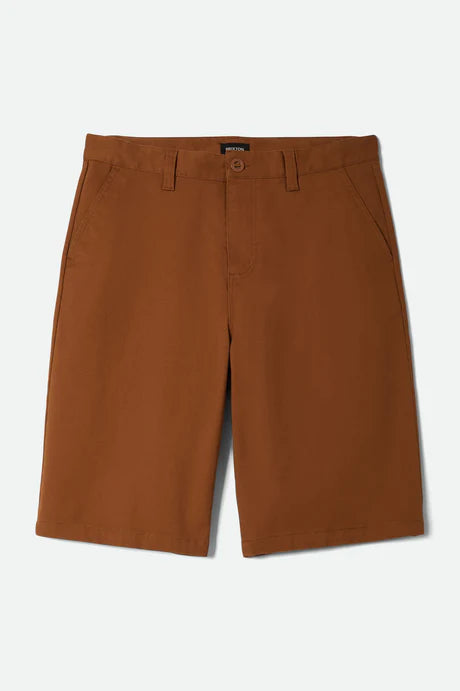 Brixton Choice Chino Baggy Short - Washed Copper