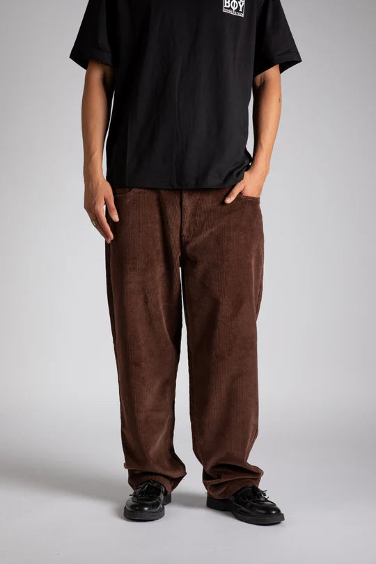 Homeboy x-tra BAGGY Cord Hose - Cord Chocolate Brown