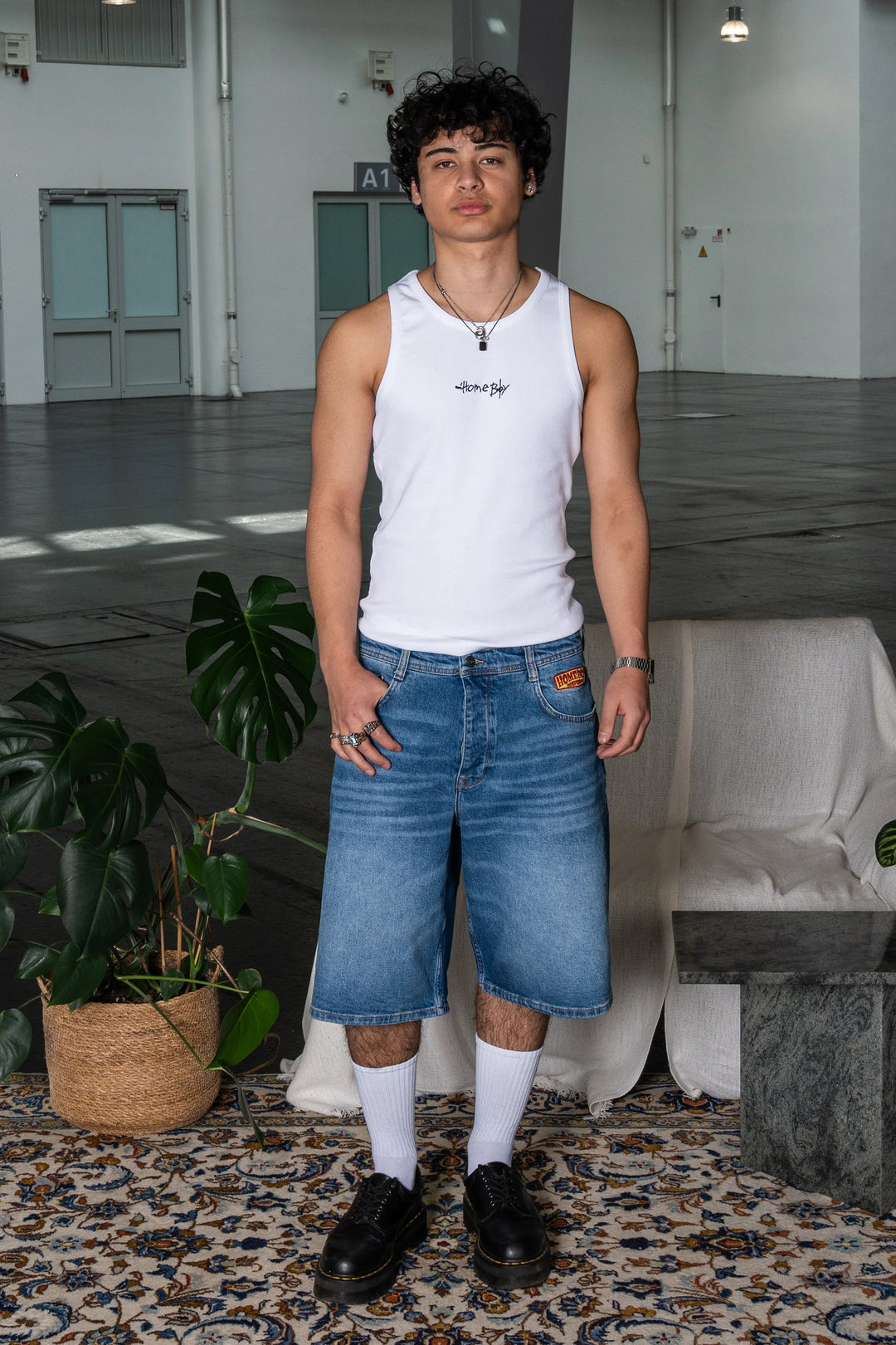 Homeboy x-tra DESPERADO Denim SHORTS VINTAGE BLUE