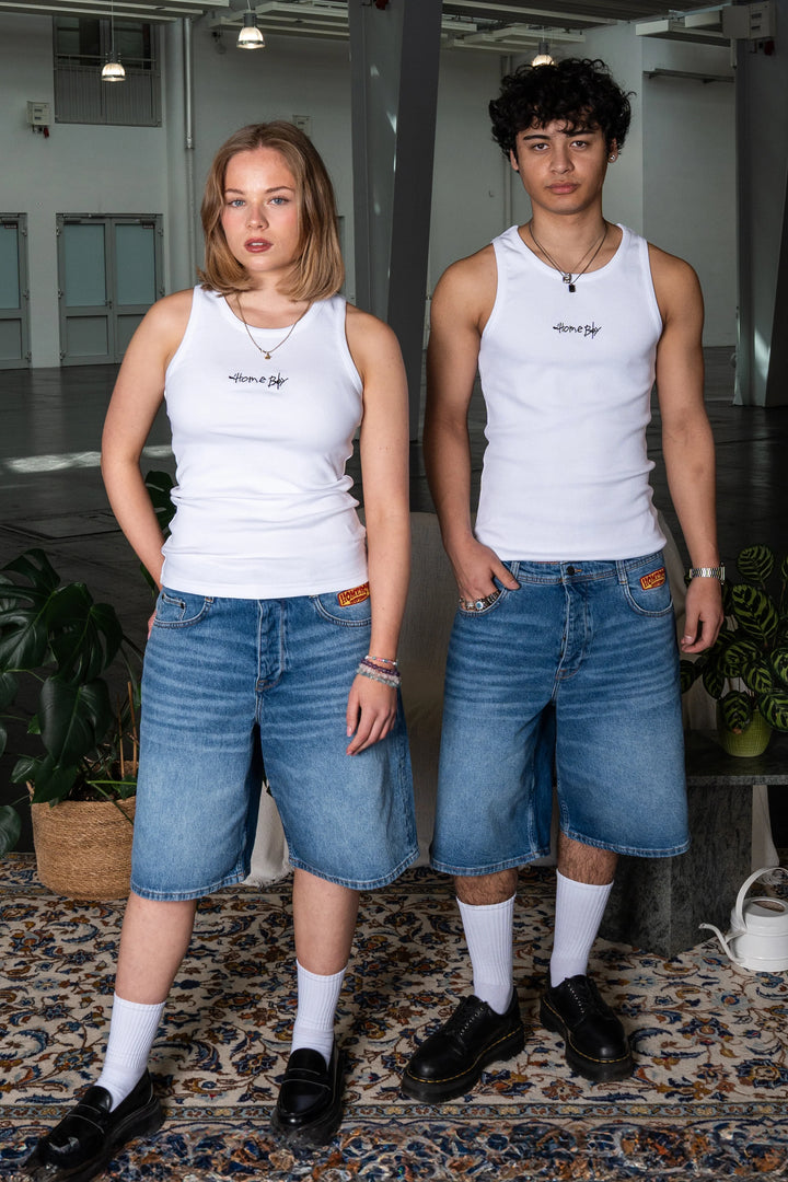 Homeboy x-tra DESPERADO Denim SHORTS VINTAGE BLUE