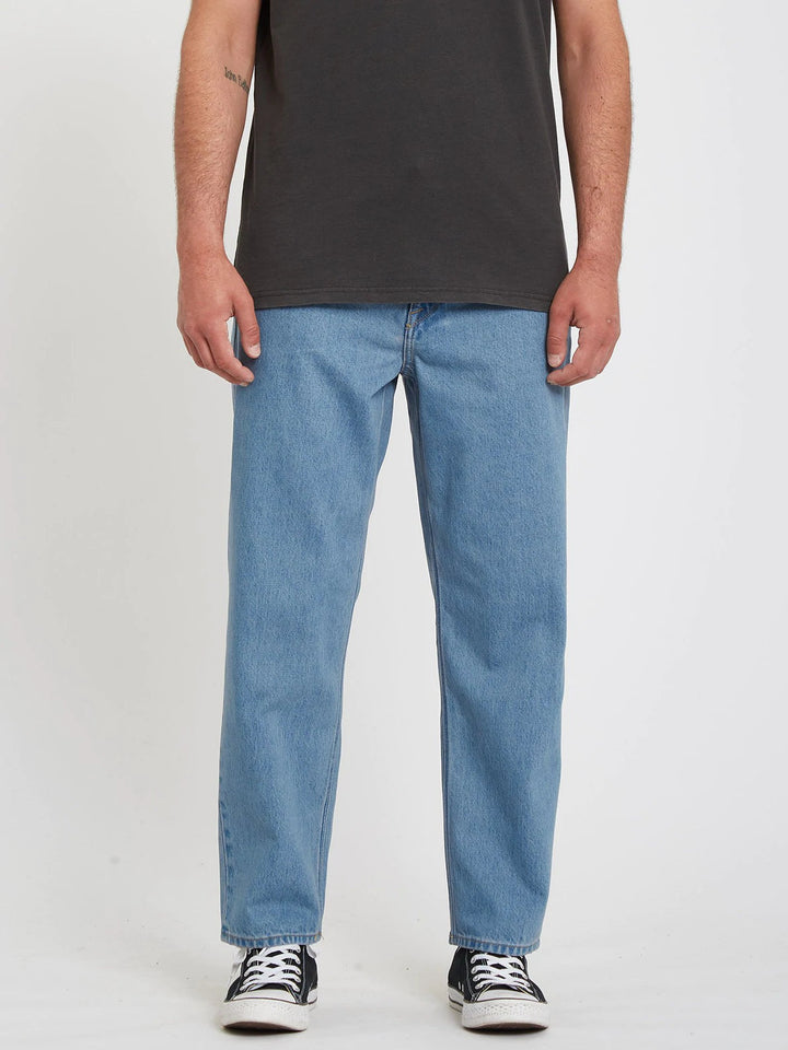Volcom MODOWN TAPERED DENIM Baggy Jeans- BLUE