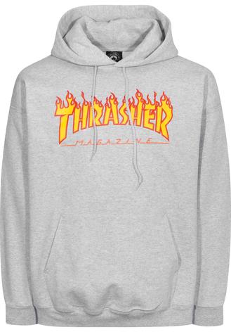 Thrasher Flame Hood - greymottled