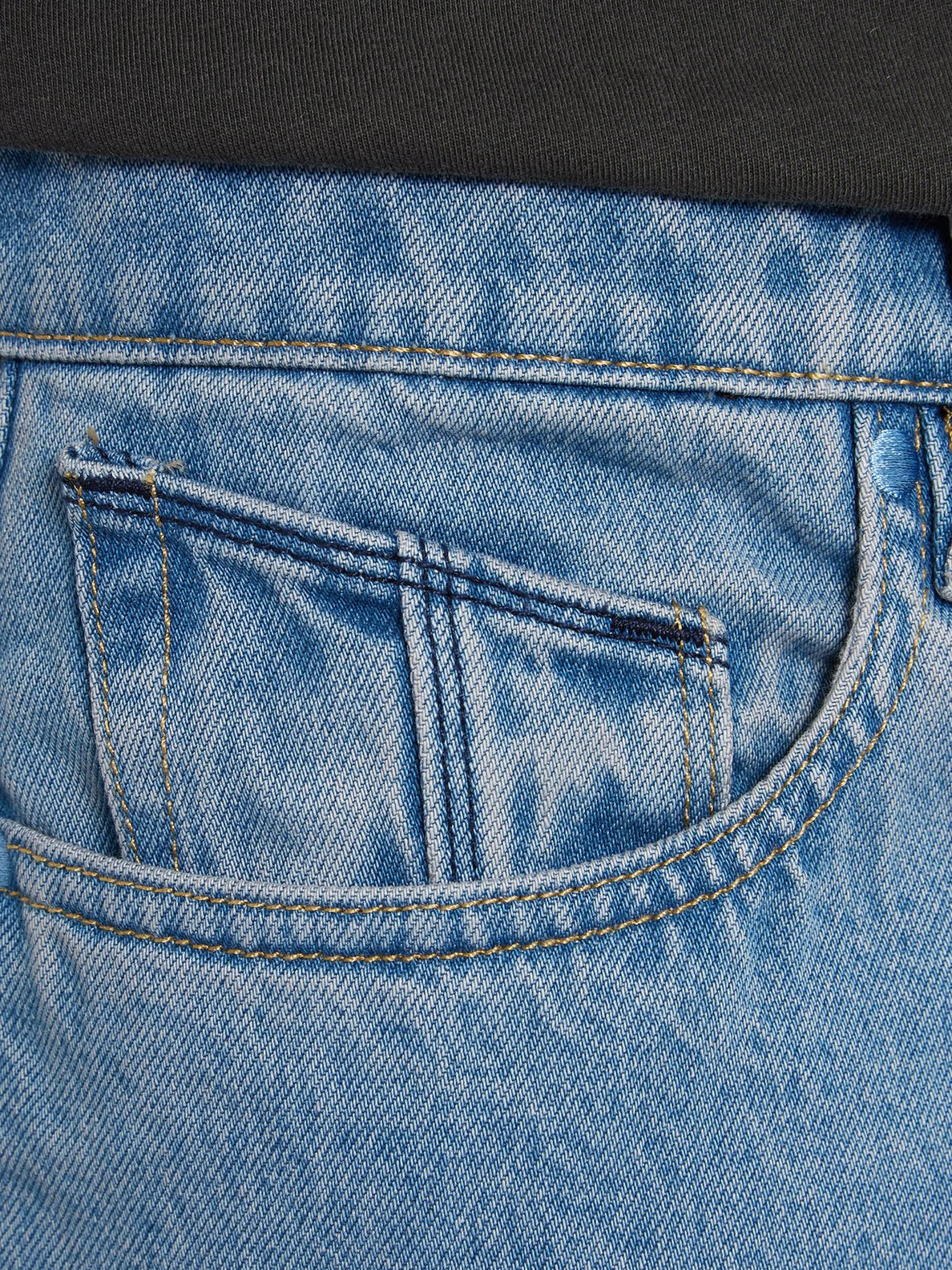 Volcom MODOWN TAPERED DENIM Baggy Jeans- BLUE
