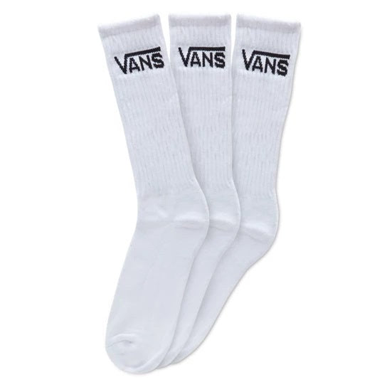 Vans Classic Crew + Roxy Socks (3 Pair) - white