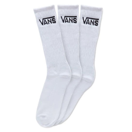 Vans Classic Crew Socks (3 Pair) - white