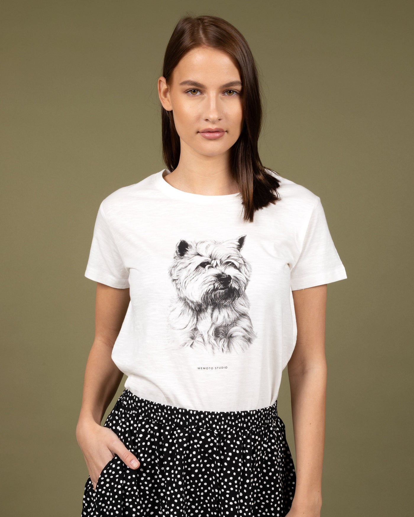 Wemoto Dog T-Shirt - white