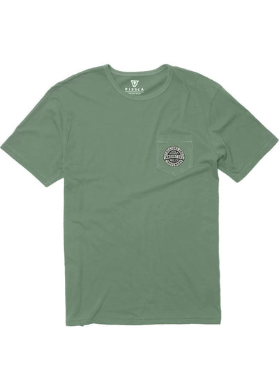 Vissla Creators Badge Organic Pkt T-Shirt - pine (pne)