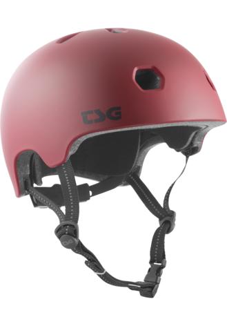 TSG Meta Solid Colors Helmet - satin oxblood
