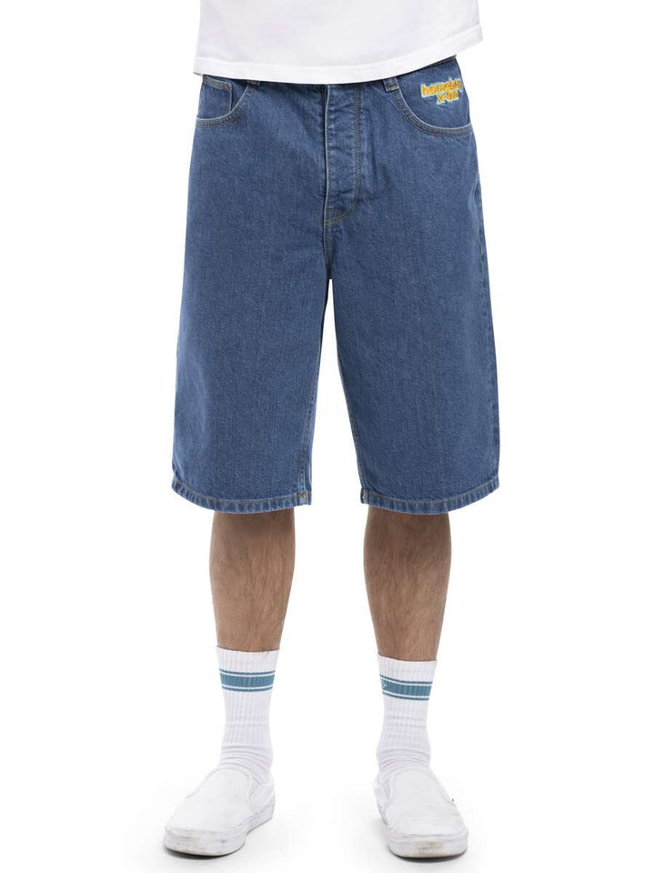 Homeboy x-tra BAGGY Shorts - Washed Blue