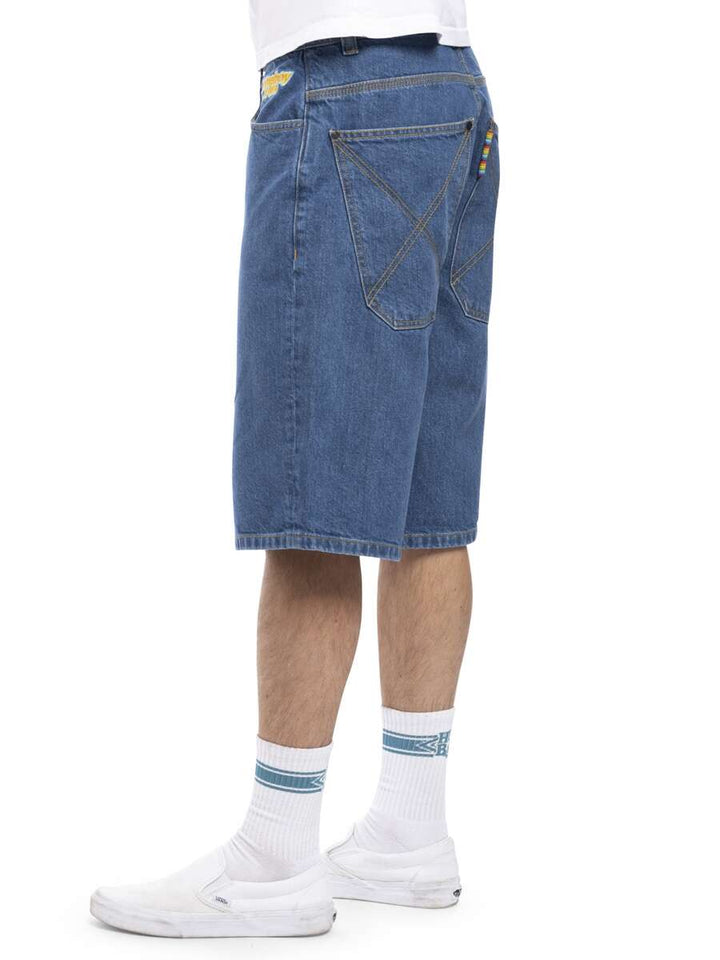 Homeboy x-tra BAGGY Shorts - Washed Blue