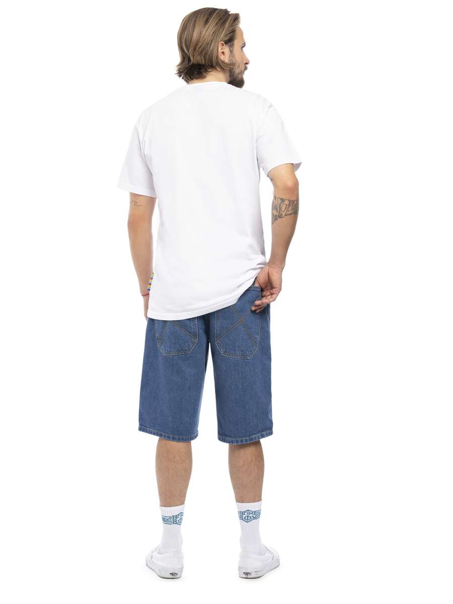 Homeboy x-tra BAGGY Shorts - Washed Blue
