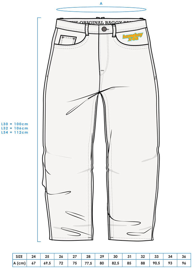 Homeboy x-tra BAGGY Jeans - Denim Washed Blue