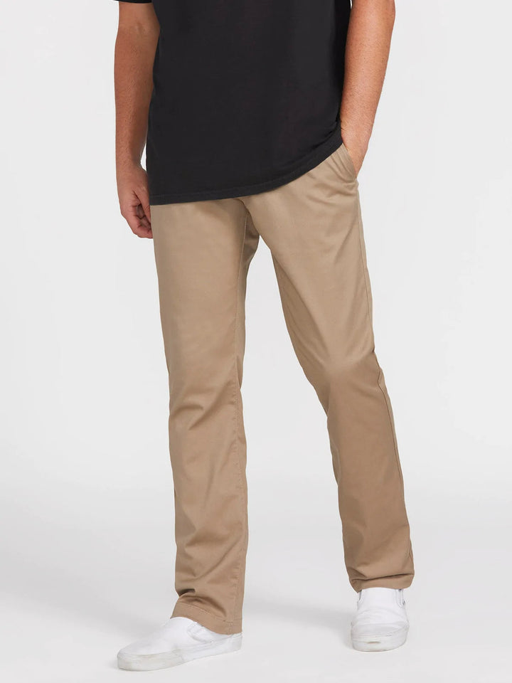 Volcom FRICKIN MODERN STRETCH CHINO Hose  TROUSERS - KHA KHAKI