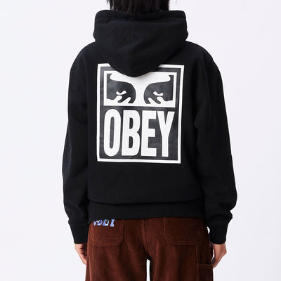 Obey Eyes Icon 2 Heavyweight Oversize Hoodie - Black