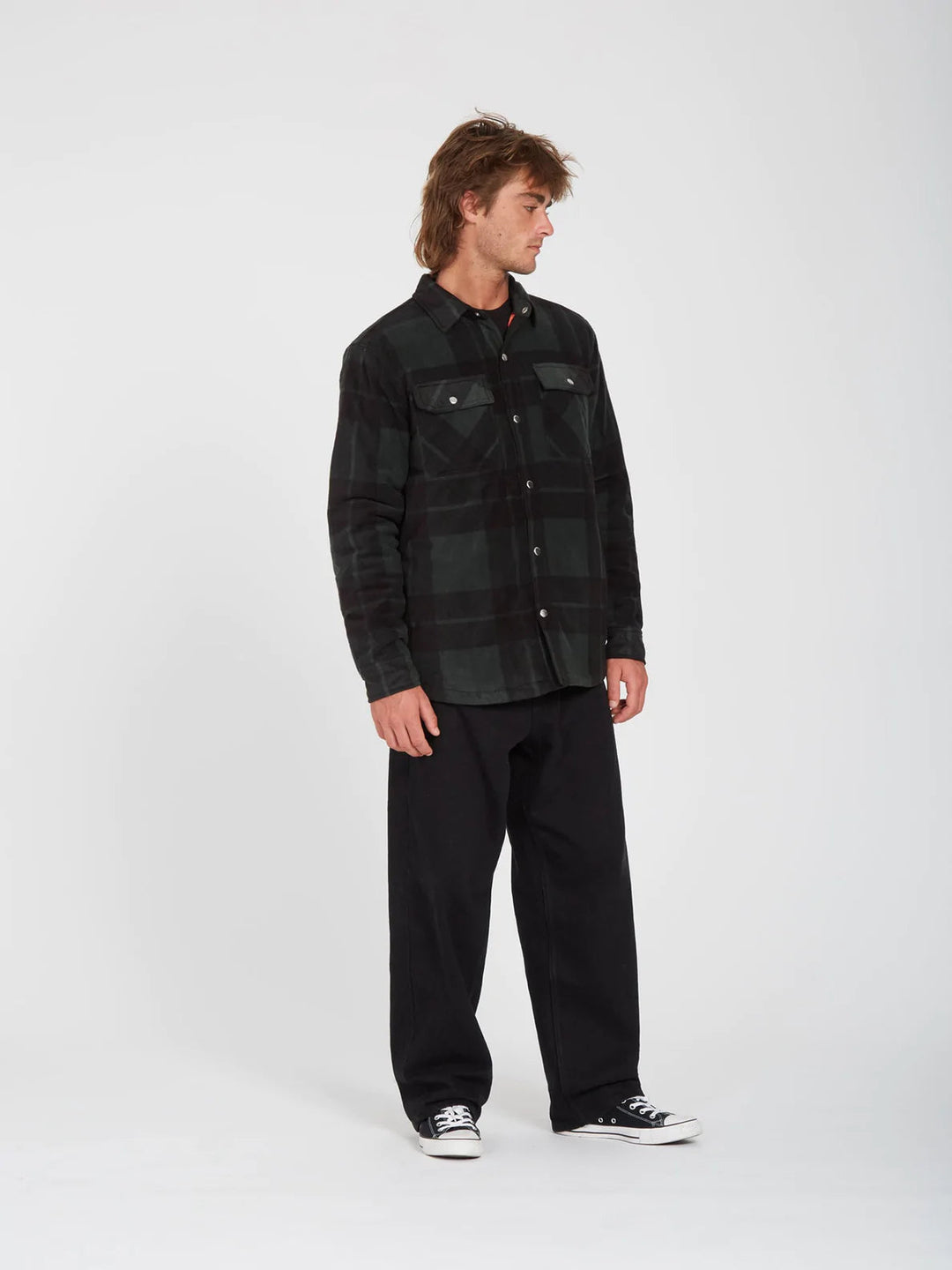 Volcom BOWERED FLEECE OVER-SHIRT - SCARAB