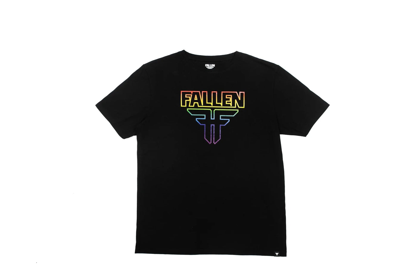 Fallen Insignia T-Shirt - Black Rainbow