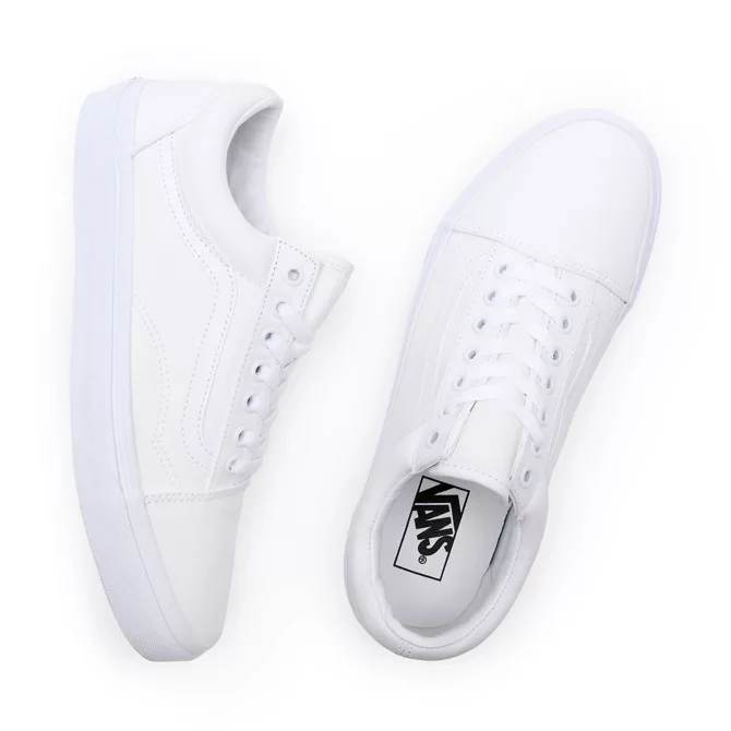Vans Old Skool Stoff Schuh - true white