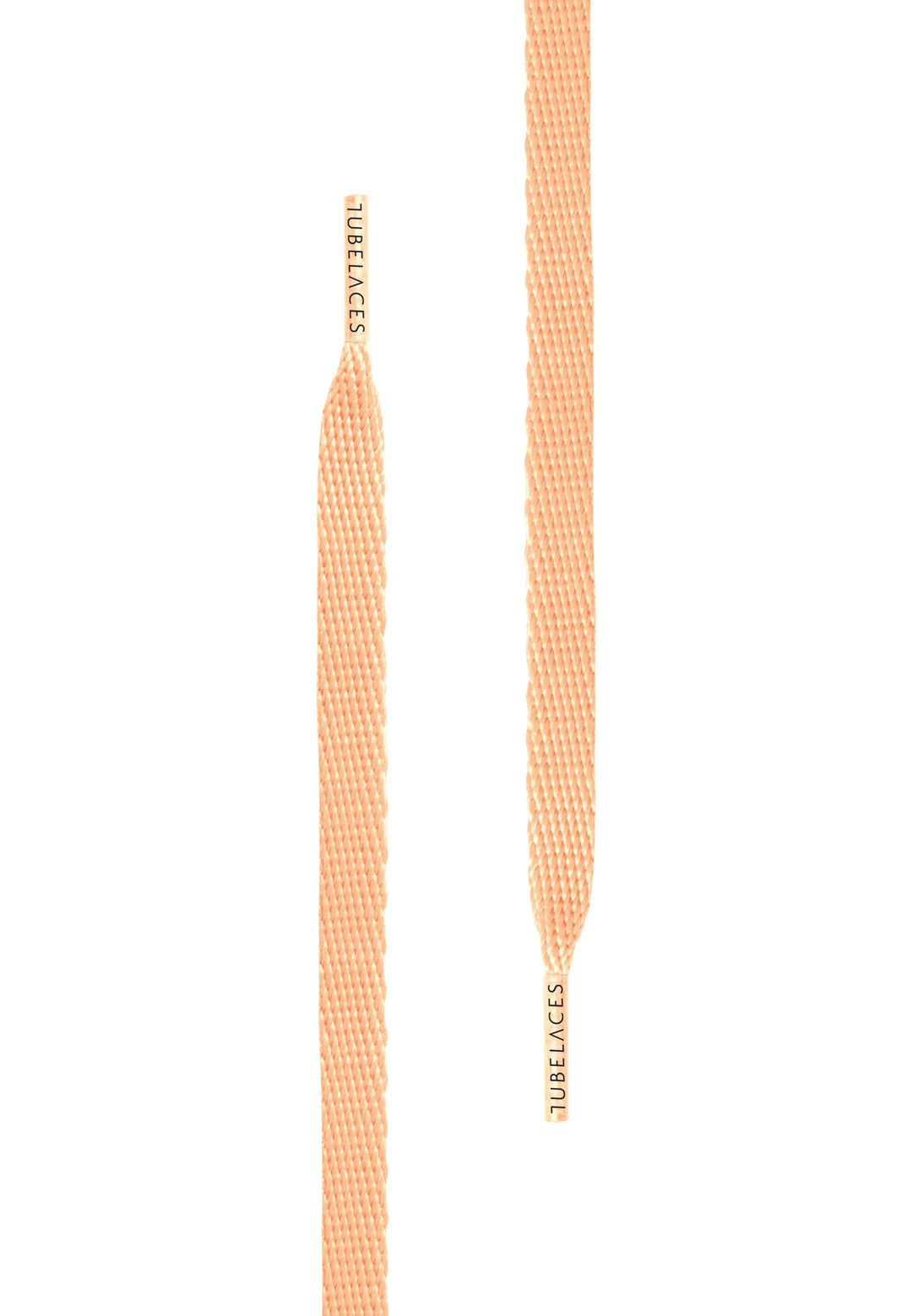 Tubelaces White Flat 10153 - peach