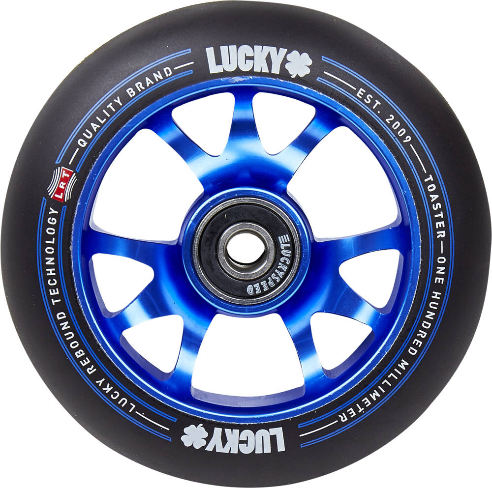 Lucky Toaster Stunt Scooter Wheel - black/blue - 100mm 